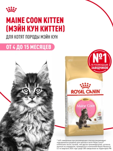 Сухой корм Royal Canin Kitten Maine Coon для котят, 400 г фото 14