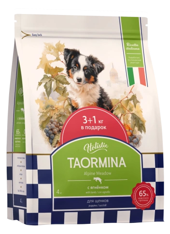 Сухой корм Taormina Lamb Alpine Meadow для щенков, с ягненком, 4 кг фото 1