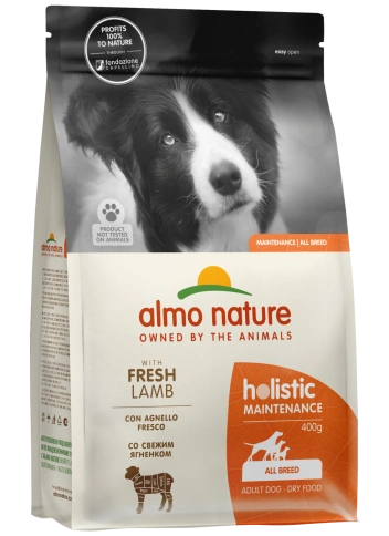Сухой корм Almo Nature Lamb & Rice для взрослых собак со свежим ягненком и коричневым рисом, 400 г фото 1