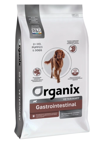 Сухой корм Organix Preventive Line GASTROINTESTINAL для собак при нарушениях пищеварения, в реабилитационный период и при истощении, 10 кг фото 1