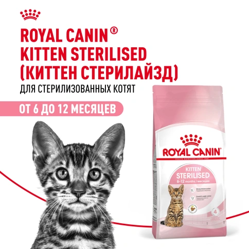 Сухой корм Royal Canin Kitten Sterilised для котят, 400 г фото 11