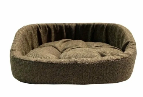 Лежак Homepet Espresso для домашних животных, Жаккард Krona №3, 57 см х 45 см х 17 см фото 1