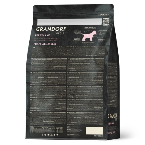 Сухой корм Grandorf Fresh Dog Lamb & Sweet Potato для щенков всех пород беременных и кормящих собак беззерновой ягненок, с бататом, 10 кг фото 2