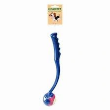 Игрушка Homepet для собак, мяч-катапульта, диаметр 6 см, 34 см фото 1
