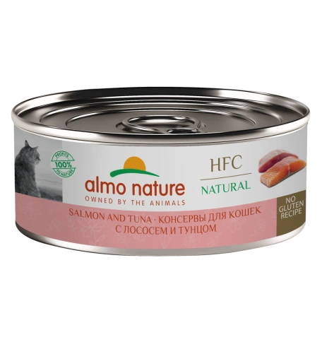 Влажный корм Almo Nature Salmon & Tuna для кошек, с лососем и тунцом, 100 г фото 1