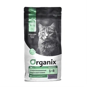 Сухой корм Organix Sterilised Turkey для стерилизованных кошек, с индейкой, 800 г фото 1