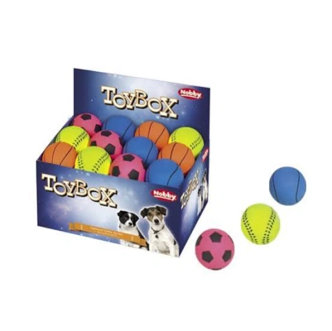 Игрушка NOBBY для собак, Мяч Спортивный 6,5- дисплей, 24 шт, 10 см фото 1