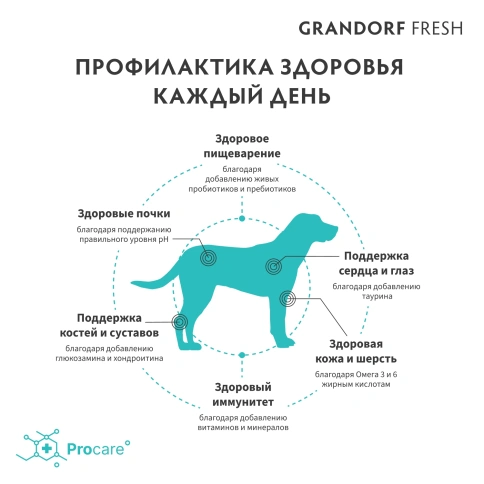 Сухой корм Grandorf Fresh Dog Salmon & Sweet Potato для взрослых собак крупных пород лосось, с бататом, 10 кг фото 4