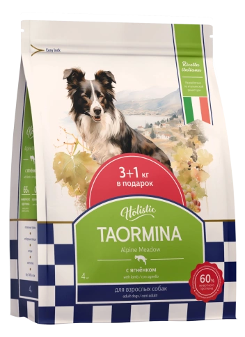 Сухой корм Taormina Lamb Alpine Meadow для взрослых собак, с ягненком, 4 кг фото 1