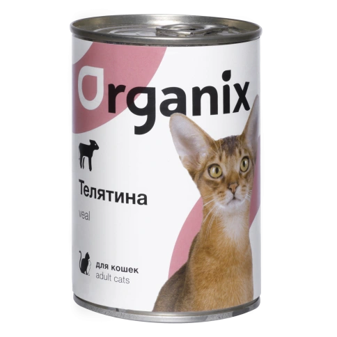 Влажный корм Organix Preventive Line Veal для кошек, с телятиной, 410 г фото 1