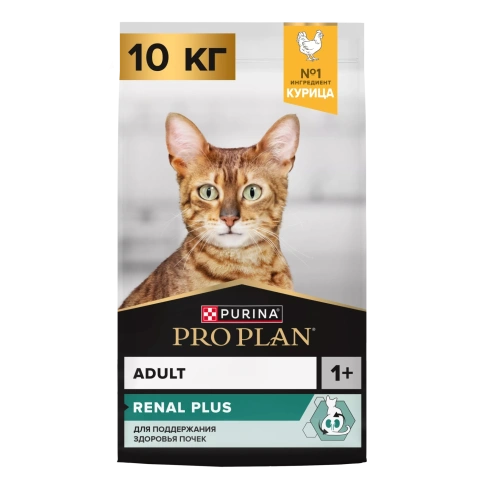 Сухой корм PRO PLAN Renal Chicken для взрослых кошек, с курицей, 10 кг фото 1