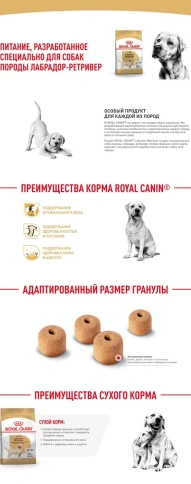 Сухой корм Royal Canin Labrador Retriever Adult для собак, 12 кг фото 4