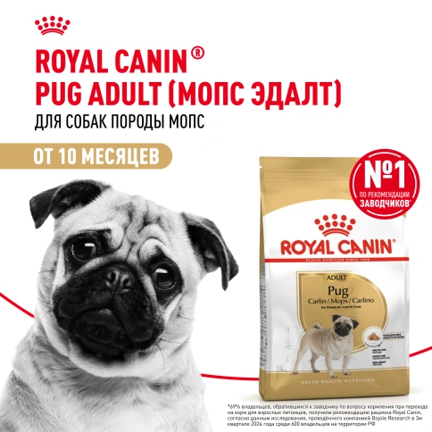 Сухой корм Royal Canin Pug Adult для взрослых собак, 1,5 кг фото 13