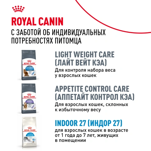 Сухой корм Royal Canin Indoor Appetite Control для кошек, 2 кг фото 10
