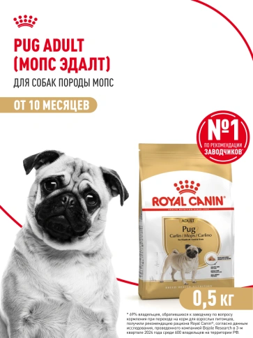 Сухой корм Royal Canin Pug Adult для взрослых собак, 500 г фото 15