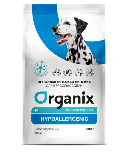 Сухой корм Organix Preventive Line Hypoallergeniс для собак гипоаллергенный, 800 г фото 1