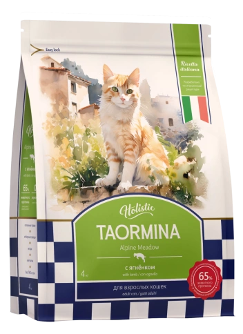 Сухой корм Taormina Lamb Alpine Meadow для взрослых кошек, с ягненком, 4 кг фото 1