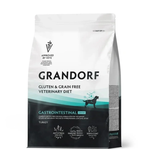 Сухой корм Grandorf Veterinary Gastrointestinal Low Fat для собак при расстройствах пищеварения, 3 кг фото 1