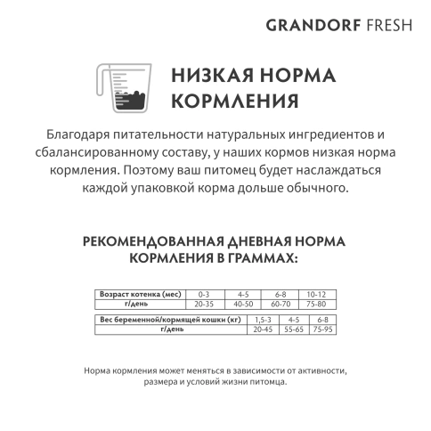 Сухой корм Grandorf Fresh Cat Lamb & Sweet Potato для котят беременных или кормящих кошек ягненок, с бататом, 2 кг фото 10