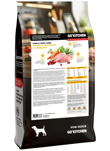 Сухой корм Go'Kitchen Chicken для щенков и собак всех возрастов, с курицей, 9,98 кг фото 2