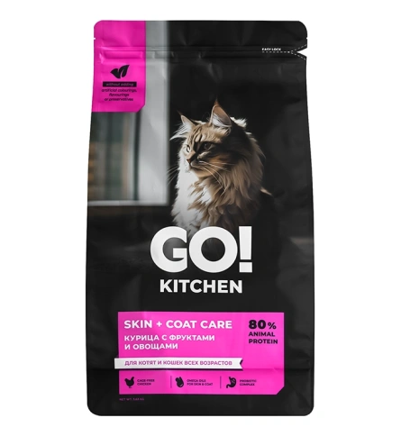 Сухой корм Go'Kitchen Chicken для котят и кошек всех возрастов, с курицей, 1,36 кг фото 3