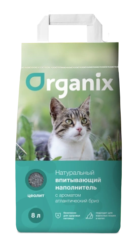 Наполнитель Organix для кошачьего туалета, впитывающий для кошачьего туалета, с ароматом атлантического бриза, 8 л фото 1