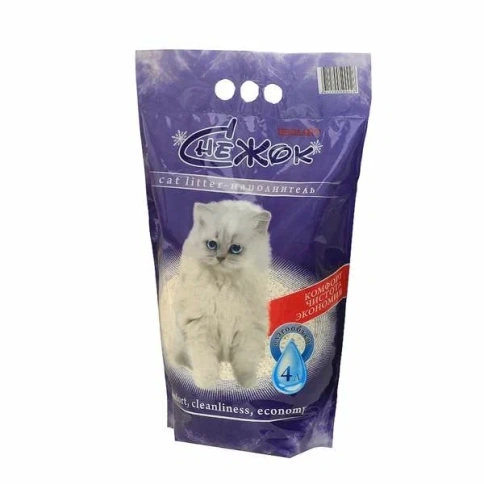 Наполнитель Снежок цеолайт впитывающий для кошачьих туалетов, 4 л фото 1