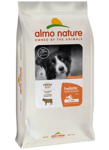 Сухой корм Almo Nature Beef & Rice для взрослых собак со свежей говядиной и коричневым рисом, 12 кг фото 1