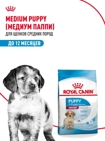 Сухой корм Royal Canin Medium Puppy для щенков, 14 кг фото 17