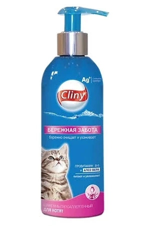 Шампунь Cliny для котят, бережная забота, 200 мл фото 1