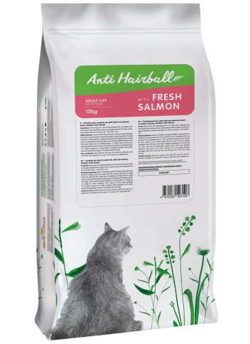 Сухой корм Almo Nature Hairball Salmon для взрослых кошек со свежим, с лососем, 12 кг фото 2