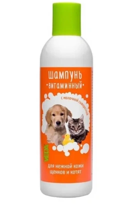 Шампунь Veda для щенков, и котят, витаминный, 220 мл фото 1