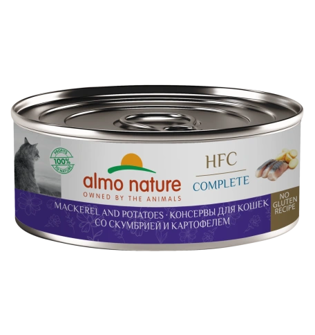 Влажный корм Almo Nature Potato для кошек со скумбрией и картофелем, 100 г фото 1