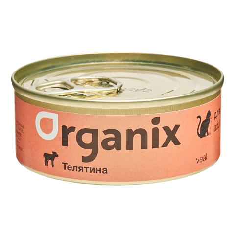 Влажный корм Organix Preventive Line Veal для кошек, с телятиной, 100 г фото 1