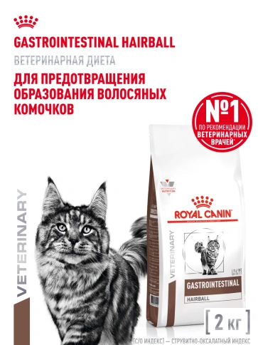 Сухой корм Royal Canin Gastrointestinal Hairball для кошек, 2 кг фото 13