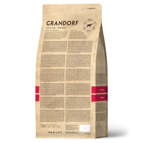 Сухой корм Grandorf Lamb & Turkey Indoor для домашних кошек, 2 кг фото 2