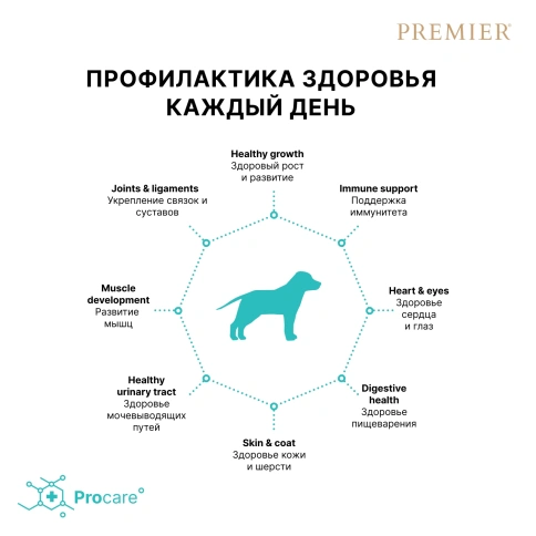 Сухой корм Premier Dog Turkey Junior Medium & Maxi для юниоров средних и крупных пород, с индейкой, 1 кг фото 4