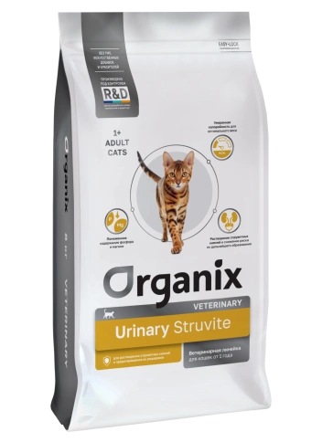 Сухой корм Organix Preventive Line URINARY Struvite для взрослых кошек для растворения струвитных камней и предотвращения их рецидивов, 8 кг фото 1