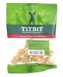 Лакомство Titbit кость узловая для собак, мини мягкая упаковка, 28 г фото 1