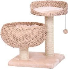 Игровая площадка NOBBY Chari для кошек, бежевая, 50 см х 50 см х 144,5 см фото 1