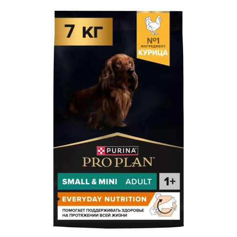 Сухой корм PRO PLAN Chicken для взрослых собак мелких и карликовых пород, с высоким содержанием курицы, 7 кг фото 1