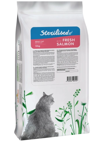Сухой корм Almo Nature Sterilised Salmon & Rice, для стерилизованных кошек со свежим лососем и коричневым рисом, 12 кг фото 2