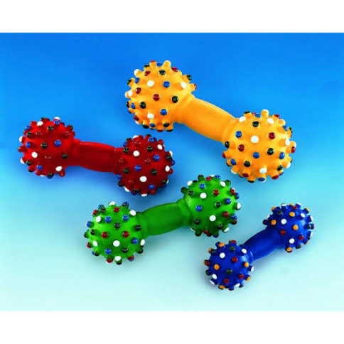 Игрушка NOBBY для собак, Гантель, винил, 100 кг, 14 см фото 1