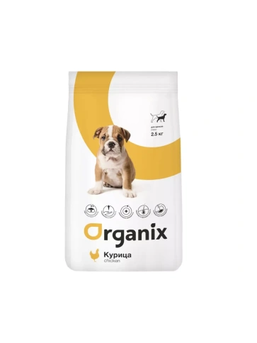 Сухой корм Organix Puppy Chicken для щенков, с курицей, 2,5 кг фото 1