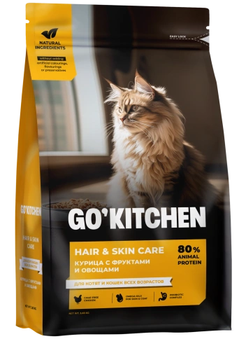 Сухой корм Go'Kitchen Chicken для котят и кошек всех возрастов, с курицей, 3,36 кг фото 2