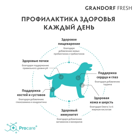 Сухой корм Grandorf Fresh Dog Salmon & Sweet Potato для взрослых собак средних и крупных пород для здоровья кожи и шерсти лосось, с бататом, 10 кг фото 4