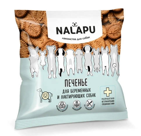 Лакомство Nalapu печенье для беременных и лактирующих собак, 115 г фото 1