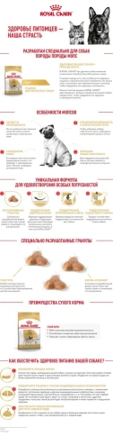 Сухой корм Royal Canin Pug Adult для взрослых собак, 7,5 кг фото 11