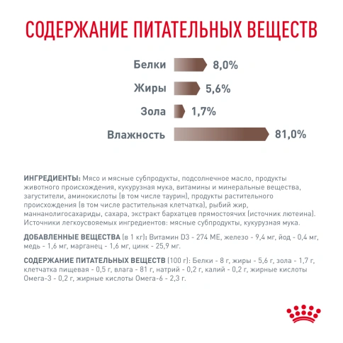 Влажный корм Royal Canin Gastrointestinal диетический для кошек при расстройствах пищеварения, пауч, 85 г фото 4