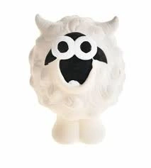 Игрушка Homepet Bubble для собак, барашек с пищалкой латекс, 1,5 см х 7,5 см фото 1